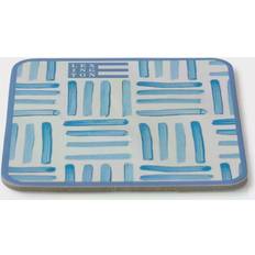 Lexington Servering Lexington Graphic Printed Blue-White Glassbrikke