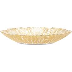 Vietri Rufolo Glass Gold Salad Assiette