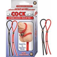 Rot Penisringe Nasstoys My Cockring Extreme Cocktie-Pack of Two Black/ Red in stock