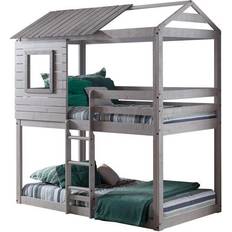 Twin Bunk Beds Donco kids Deer Blind Loft Bunk Bed