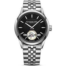 Raymond Weil Watches Raymond Weil Freelancer Watch, 42.5mm Black/Silver