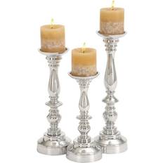 Grooved Pillar 3-piece Set, Silver One Size