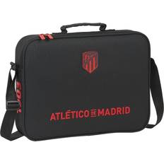 Atlético Madrid Skole skoletaske Sort (38 x 28 x 6 cm)