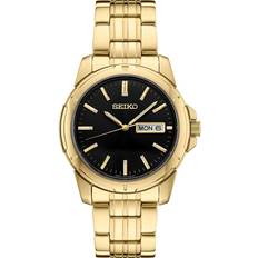 Seiko quartz watch gold Seiko Essentials 39mm Gold-Tone Bracelet SUR358 Gold