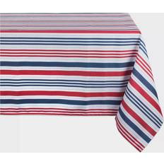 Multi Colored Tablecloths Design Imports Patriotic Stripe Tablecloth Multicolor (213.36x152.4)