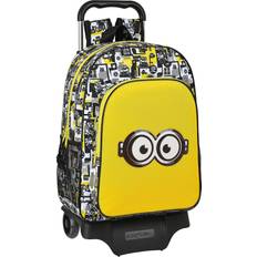 Hvite Skolesekker MINIONS School Rucksack with Wheels Multicolour