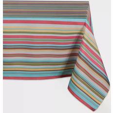 Design Imports Summer Stripe Tablecloth Multicolour (213.36x152.4cm)