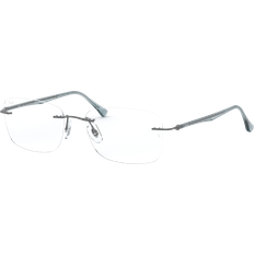 Ray-Ban Ban Unisex RX8725 1028 Optiske Stel Titanium Grå Transparent Firkantet