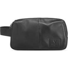 Leder - Schwarz Kulturbeutel Vittorio Washbag - Black