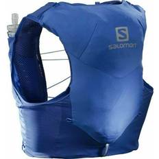 Bianco Zaini da Corsa Salomon Adv Skin 5 With Flasks - Nautical Blue/Ebony/White