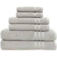 Linum Home Textiles Denzi 6-pack Bath Towel Gray (137.16x68.58cm)