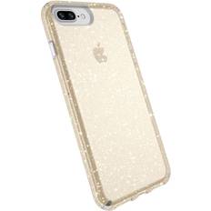 Speck Presidio Clear Plus Glitter Case iPhone 8 Plus Clear Gold Glitter
