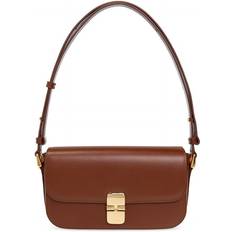 A.P.C. Olkalaukut A.P.C. Grace Leather Shoulder Bag - Noisette