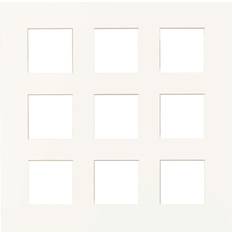 Focus Passepartout 50x50 Collage 9 pic Polar White Ramme Ramme