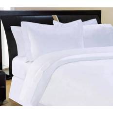 Cotton Satin Bed Linen Pointehaven 400 Thread Count Duvet Cover White (269.24x233.68)