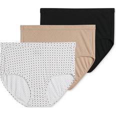 Polka Dots Panties Jockey Elance Breathe Brief 3-pack - Light/Simple Dot/Black