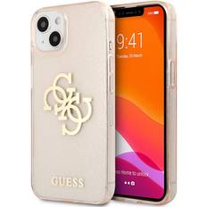Guess iPhone 13 Mini Cover Full Glitter Guld