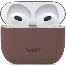 Airpods gen 3 Holdit Nygård Silikone Cover Til AirPods (3.gen) Brun