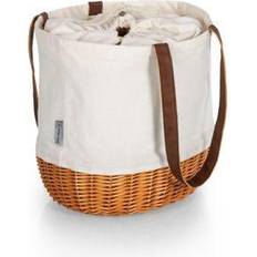 Coronado Basket Tote Beige Canvas