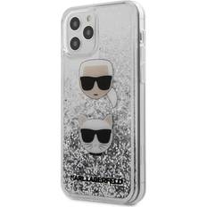 Karl Lagerfeld Apple iPhone 12 Mobilfodral Karl Lagerfeld Choupette Liquid Glitter for iPhone 12/12 Pro