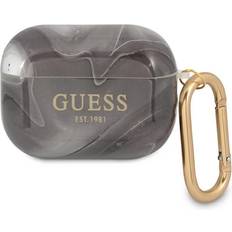 Guess Høretelefoner Guess AirPods Pro Cover Shiny Marble Sort