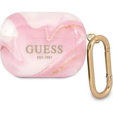 Guess Cover Per Airpods Pro New Marble Anti-urto Rosa Champagne