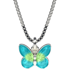 Butterfly Necklaces - Silver/Turquoise/Green