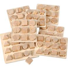 Creativ Company Puslespil, str. 12,5x12,5-19,5x19,5 cm, 7 stk. 1 pk