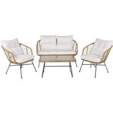 Venture Design Viga Lounge-Set, 1 Tisch einschl. 2 Stühle & 1 Sofas