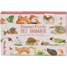 Klassisk domino spil Moulin Roty Animals 30 Pieces