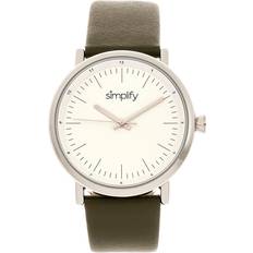 The 6200 White Dial, Genuine Olive Leather 39mm Olive