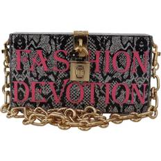 Dolce & Gabbana Väskor Dolce & Gabbana Fashion Devotion Clutch Plexi Sicily Box Purse - Grey