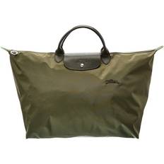 Longchamp Schoudertassen Longchamp Le Pliage reistas S met leren details Donkergroen 1 maat