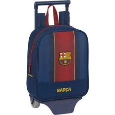 Bolsos FC Barcelona School Rucksack with Wheels 805 20/21 Maroon Navy Blue