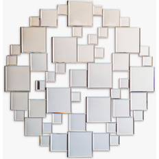 Dawes Round Mirror, Silver