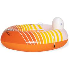 Plastic Swim Ring Hydro Force Inflatable Tube Ring Float with Cup Holder