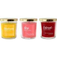 LumaBase Wine Collection Scented Candle 28.4g 3pcs