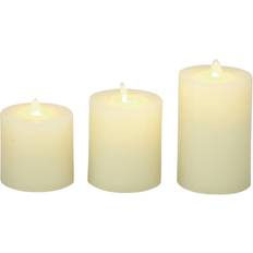 Traditional Candles, Set of 3 Yellow