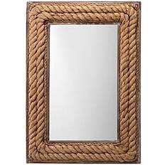 Bloomingdale's Jamie Young Rectangle Jute Brown Wall Mirror