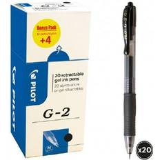 Nero Arti e Mestieri Pilot G-207 Rollerball Pens 0.4 mm Black 20 Pieces