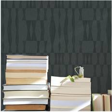 Wallpapers Tempaper Grasscloth Geo Peel and Stick Wallpaper