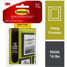 3M Command Large Plastic Mounting Strips 3.6 in. L 12PK