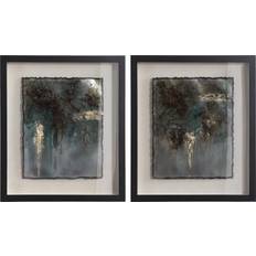 Green Framed Art Uttermost Rustic Print Rustic 35366 Transitional Framed Art