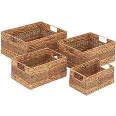 Natural Storage Basket, Set of 4 Beige