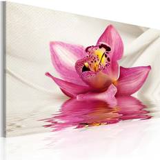 Arkiio Unusual Orchid 60X40 Rosa Vit Blommor Tavla