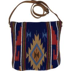 Textile Handbags Huntley Equestrian Navajo Western Aztec Shoulder Handbag - Huntley Blue