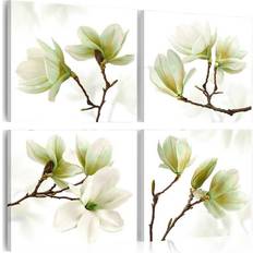 Hvite Malerier Arkiio Admiration of Magnolia 40x40 Maleri