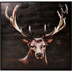 Nordic Furniture Hjortbild Billede 100x100cm