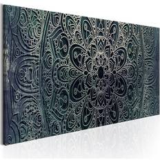 Inredningsdetaljer Arkiio Mandala Malachite Calm 150x50 Tavla