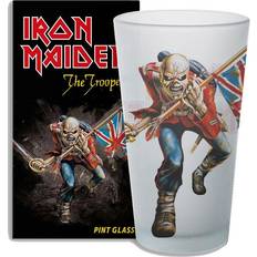 Hvid Ølglas Iron Maiden Trooper Unisex vit Ølglas